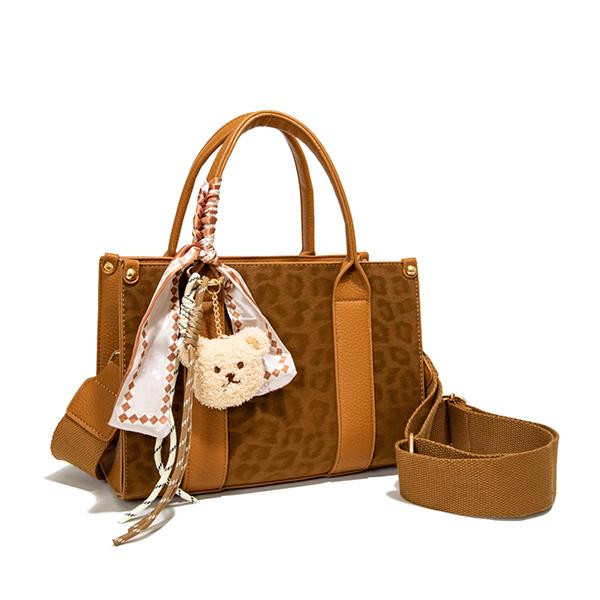 LEO25525-M2 3 in 1 leopard print multicolor simple stylish elegant handbag set