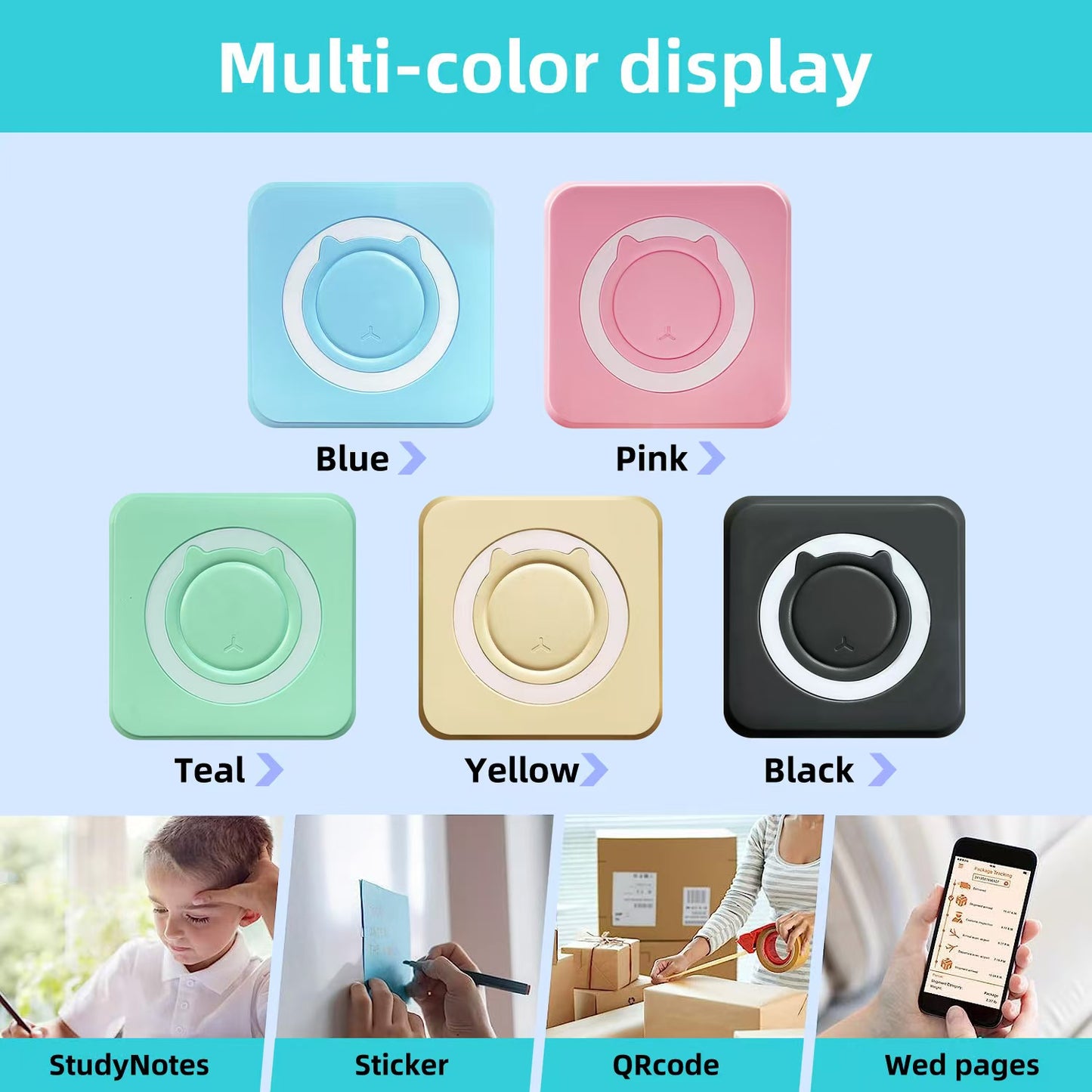 Portable Min Printer Random Color