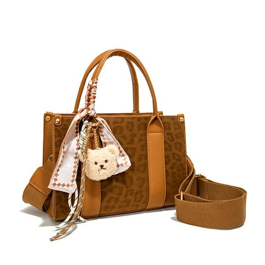 LEO25525-M2 3 in 1 leopard print multicolor simple stylish elegant handbag set