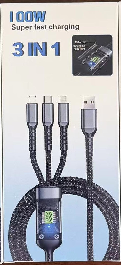 3 IN 1 Super Fast Charging Cable