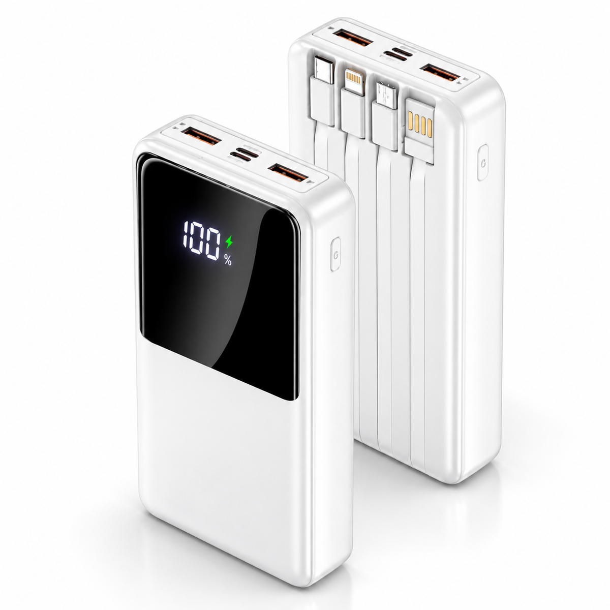 30000 power bank white