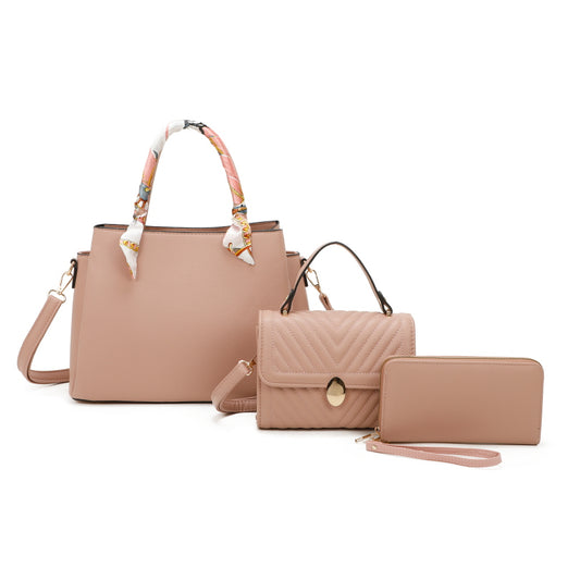 STYLISH FASHION 3 PIECE HANDBAG SET