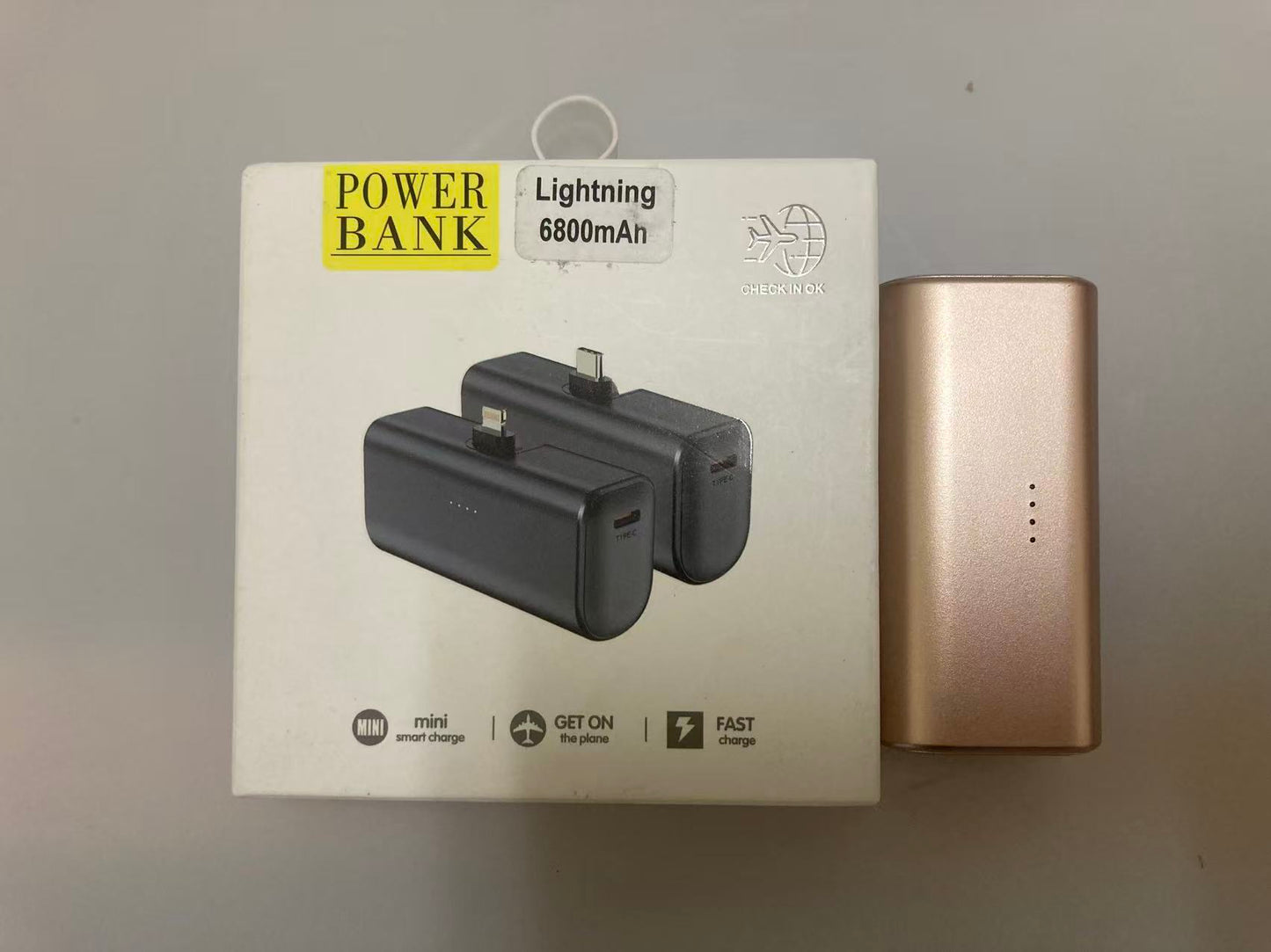 6800mAh Lightning Mini Power Bank