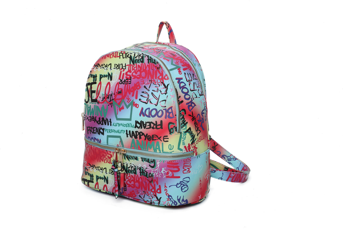 3-PIECE CUTE GRAFFTI FASHION BACKPACK SET