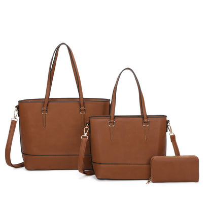 3-IN-1 FASHION TOP HANDLE TOTE BAG SET