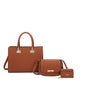 3 IN 1 PEBBLED BOXY SATCHEL SET