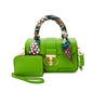 SCARF TOP HANDLE SATCHEL 2-IN-1 SET