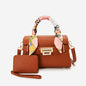 Scarf Top Handle Satchel 2-in-1 Set