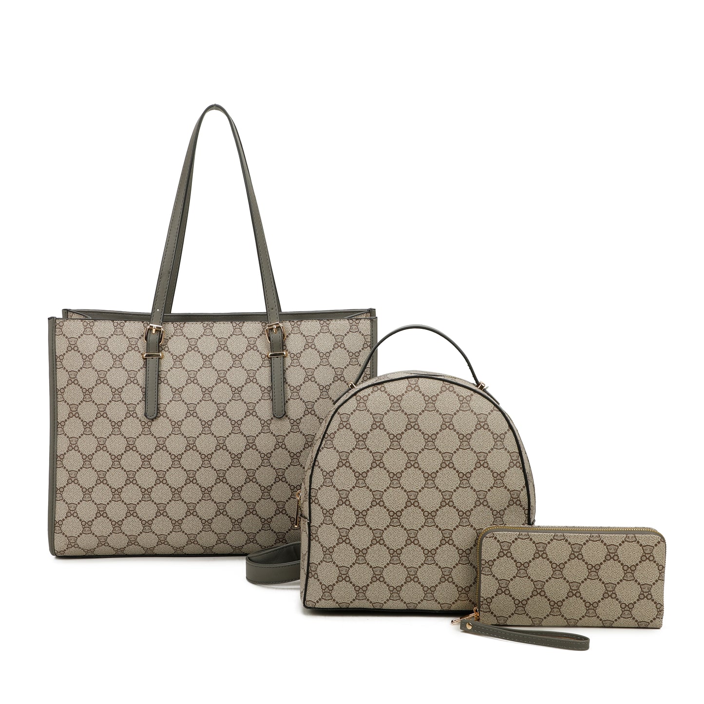 Bear Material 3-Piece Purse Set