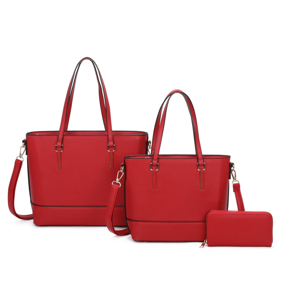 3-IN-1 FASHION TOP HANDLE TOTE BAG SET