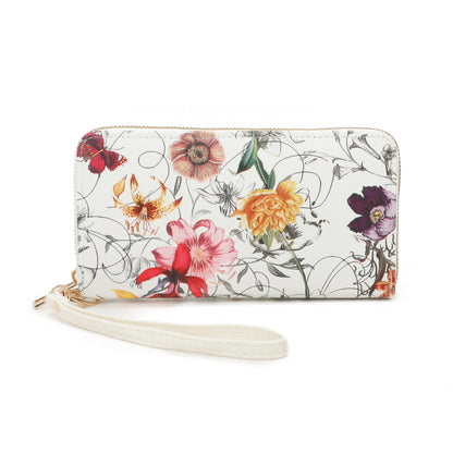 3 IN 1 FLORAL PRINTED DUFFLE BAG WITH CROSSBODY AND WALLET SET