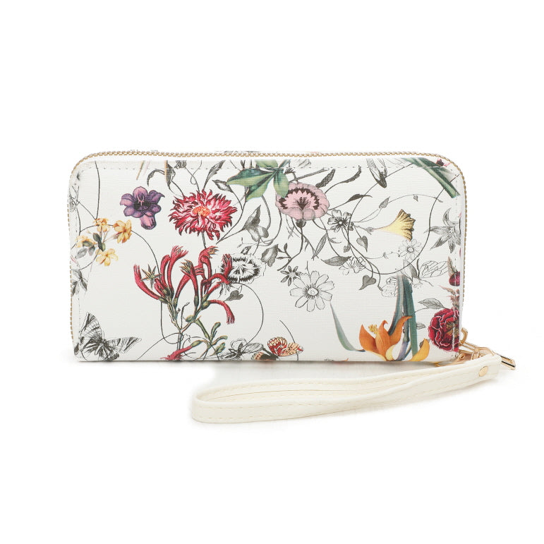 3 IN 1 FLORAL PRINTED DUFFLE BAG WITH CROSSBODY AND WALLET SET