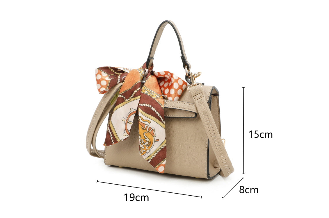 FASHION 2-IN-1 CROSSBODY WITH SCARF AND LOCK