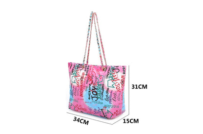 Graffiti Quilted Fashion 3-Piece Purse Set