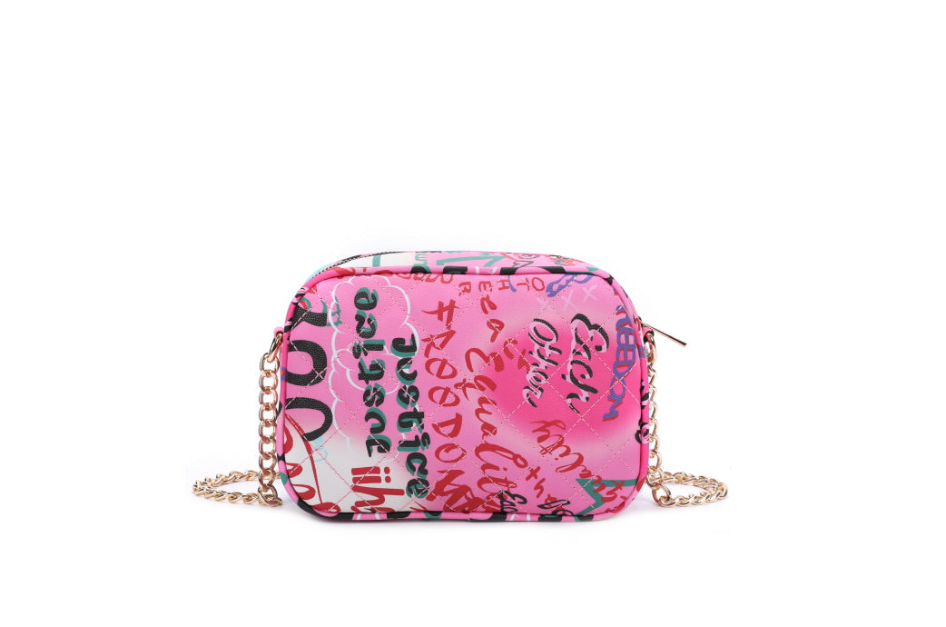 Graffiti Quilted Fashion 3-Piece Purse Set