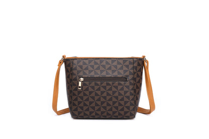 FASHION CHECKED MONOGRAM 3-PIECE PURSE SET