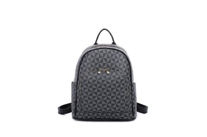 3-PIECE MONOGRAM STYLISH ELEGANT BACKPACK SET