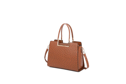 OSTRICH 2-IN-1 TOP HANDLE SATCHEL