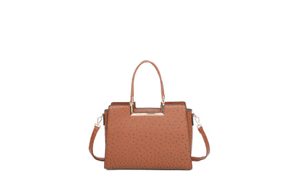 OSTRICH 2-IN-1 TOP HANDLE SATCHEL