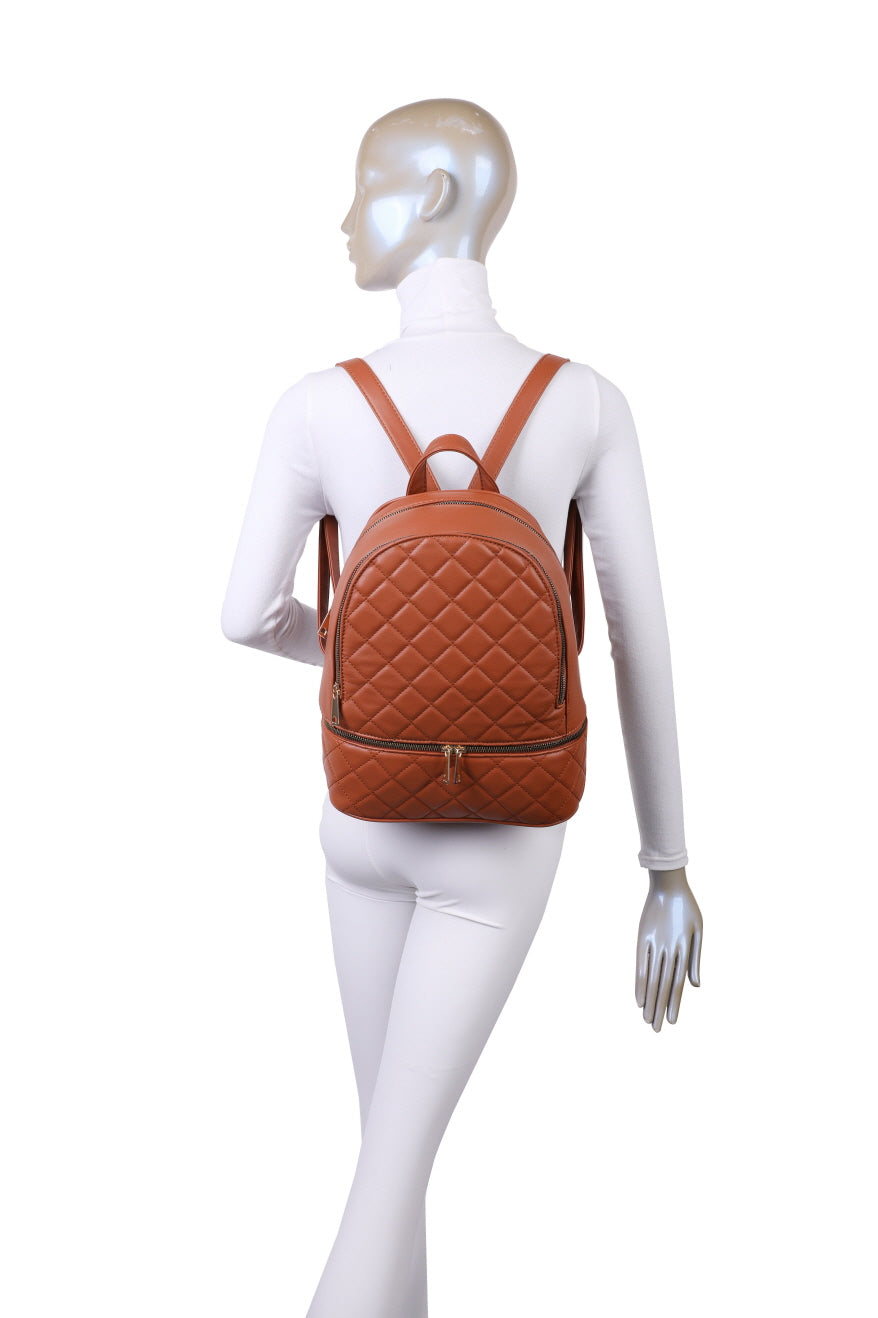 QUILTED STYLE BACKPACK & WALLET SET