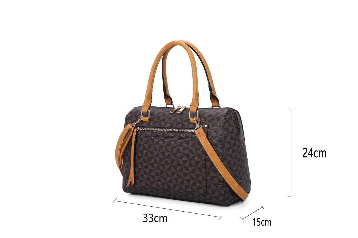 3-PIECE FASHION MONOGRAM CLASSIC MINI DUFFEL BAG SET