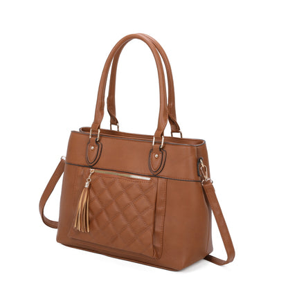 FASHION QUILTED TOP HANDLE 3-IN-1 SATCHEL