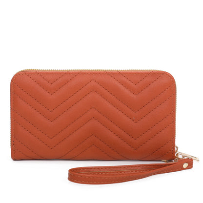 Chevron Heart Quilted 2-in-1 Crossbody Bag Satchel