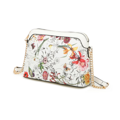 3 IN 1 FLORAL PRINTED DUFFLE BAG WITH CROSSBODY AND WALLET SET