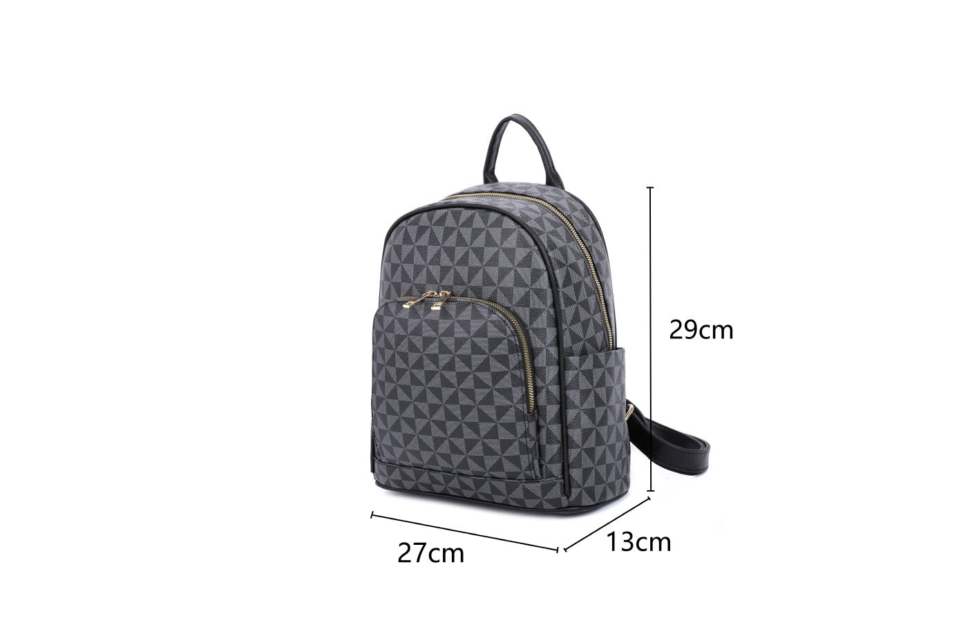 3-PIECE MONOGRAM STYLISH ELEGANT BACKPACK SET