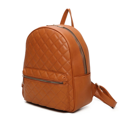 3 IN 1 QUILTED BACKPACK WITH MINI BACKPACK AND WALLET SET