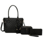 FASHION QUILTED TOP HANDLE 3-IN-1 TOTE