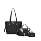 3 IN1 SMOOTH TOTE WITH HANDLE BAG AND WALLET SET