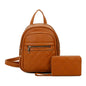 2 PIECES 3 POCKETS ELEGANT BACKPACK SET