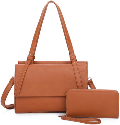 FASHION FLAP 2-IN-1 SATCHEL