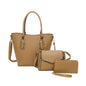 3 IN 1 DESIGN TOTE BAG WITH CROSSBODY BAG AND WALLET SET