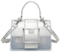 CROCODILE SKIN TRANSPARENT MESSENGER BAG