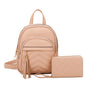 2 IN 1 STITCHING ELEGENT BACKPACK SET