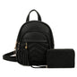 2 IN 1 STITCHING ELEGENT BACKPACK SET