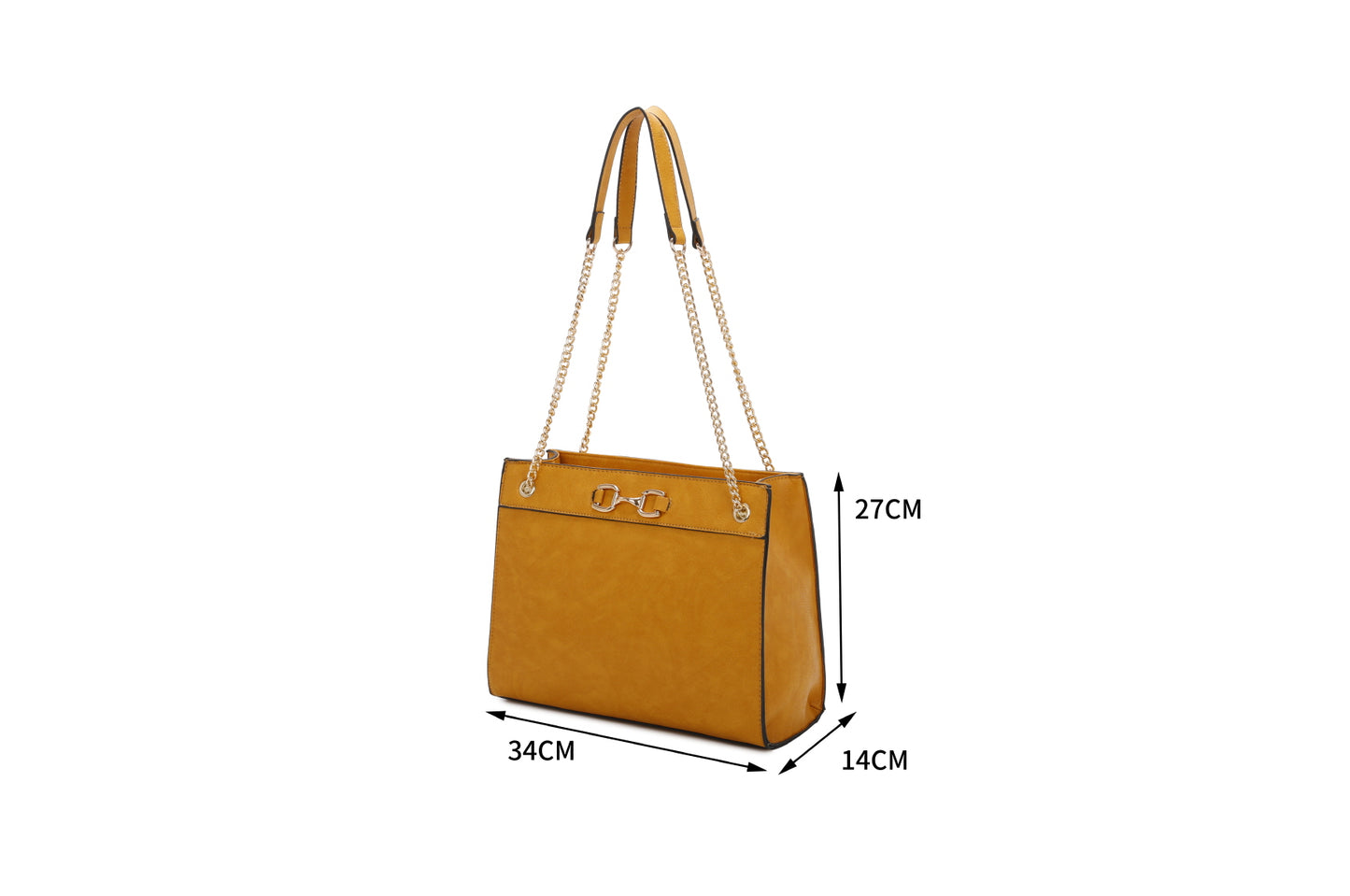 3-PIECE BIG HANDBAG WITH MIDDLE MESSENGER AND WALLET