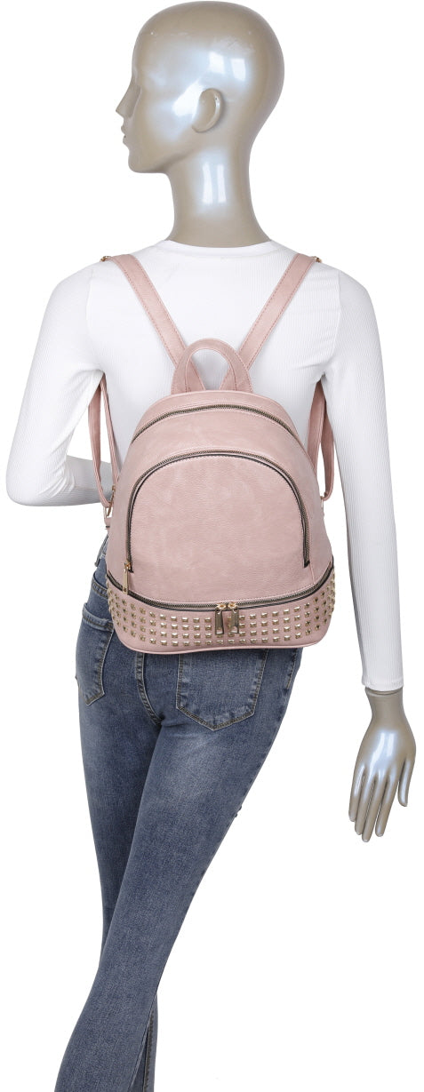 3-PIECE FASHION SMOOTH BACKPACK WITH MATCHING BAGS AND WALLET