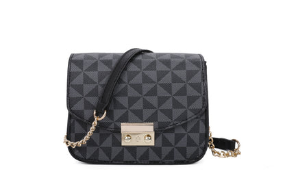 3-PIECE TRIANGULAR MONOGRAM ZIPPER BACKPACK WITH CROSSBODY PURSE