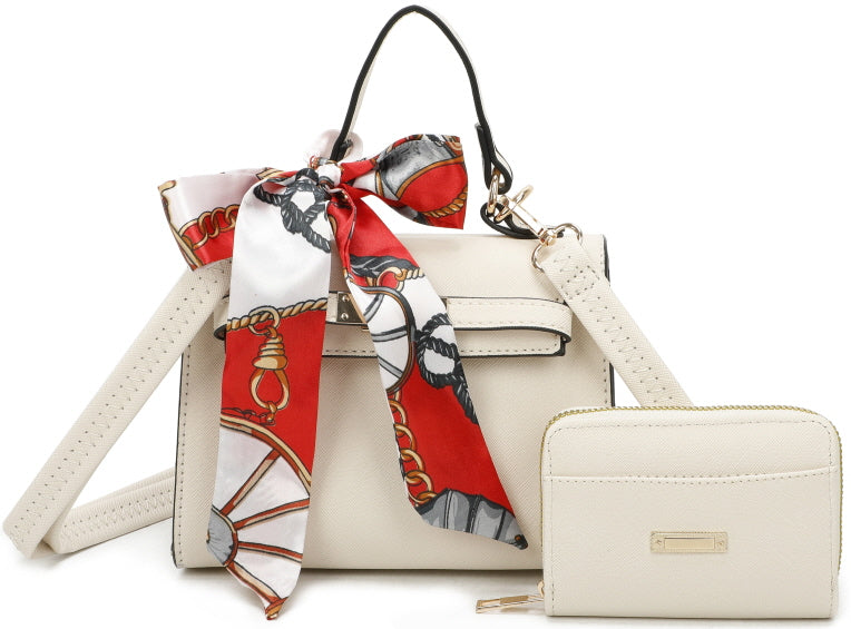 FASHION 2-IN-1 CROSSBODY WITH SCARF AND LOCK