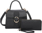 OSTRICH BUCKLE FLAP 2-IN-1 SATCHEL