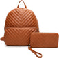 STITCHING STYLE BACKPACK & WALLET SET