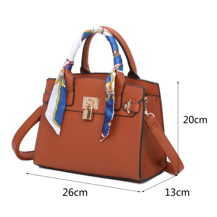 SCARF TOP HANDLE PADLOCK 2-IN-1 SATCHEL