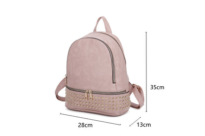 3-PIECE FASHION SMOOTH BACKPACK WITH MATCHING BAGS AND WALLET