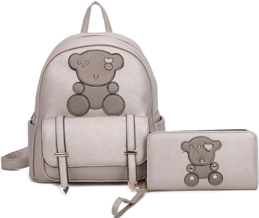 FASHION BEAR 2-IN-1 BACKPACK SET