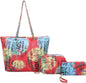 Graffiti Quilted Fashion 3-Piece Purse Set