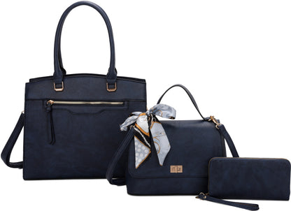 3-PIECE FASHION STYLISH SATCHEL SET