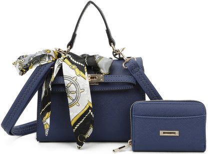 FASHION 2-IN-1 CROSSBODY WITH SCARF AND LOCK